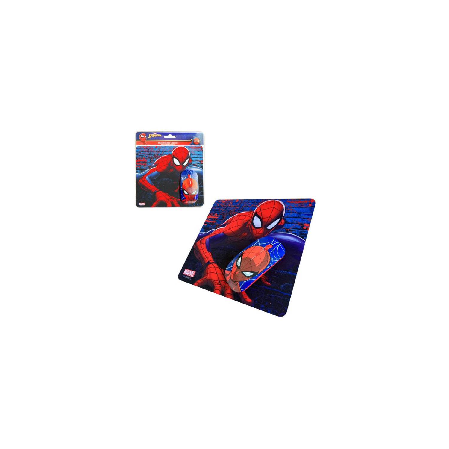 GENERICO KIT MOUSE INALAMBRICO Y MOUSE PAD SPIDERMAN 2 