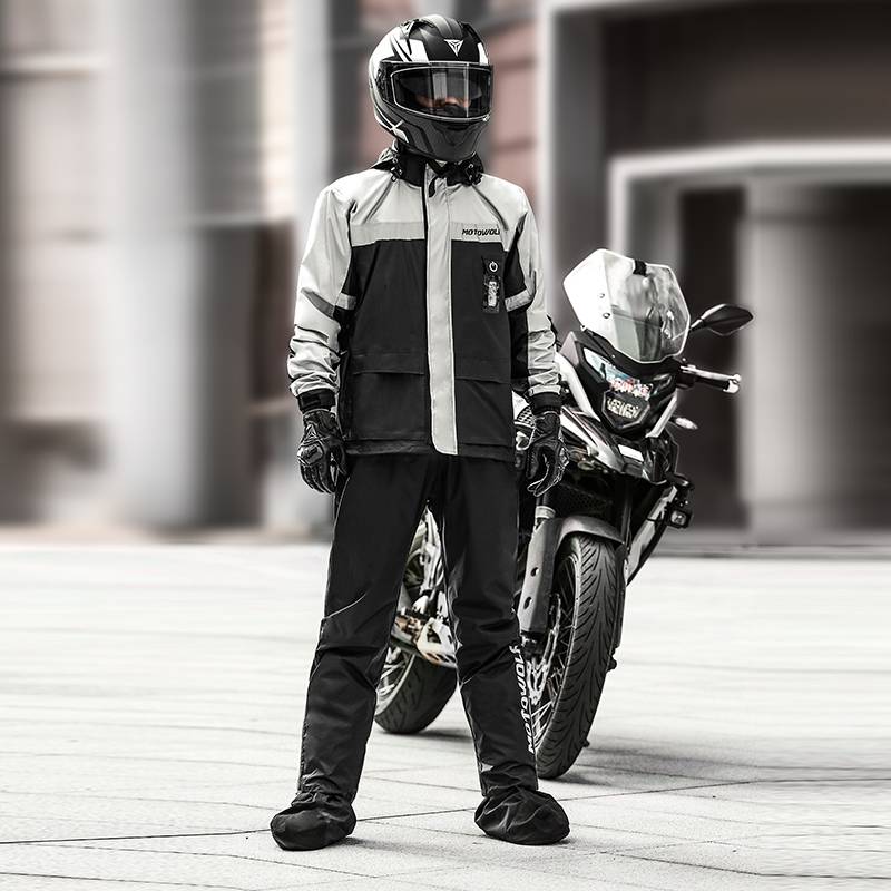 MOTOWOLF Impermeable para moto y ciclismo Motowolf 0402 Negro/Gris |