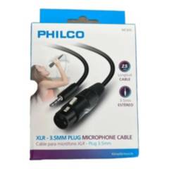 GENERICO - Cable Para Microfono Xlr - Plug 35mm Philco