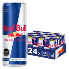 RED BULL - Bebida Energetica Red Bull Regular Edition 24 Latas de 250ml