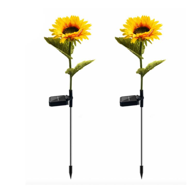 GENERICO Girasoles Solares - Luz Cálida 2 Un. Altura 67 cm IP44 |  