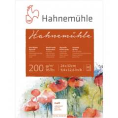 HAHNEMUHLE - Block Acuarela Hahnemuhle 200gr 24x32cm Grano Fino