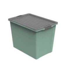 HBT - Caja Compact A3 Con Ruedas 70 Lt 57x43x39 cm ROTHO Verde