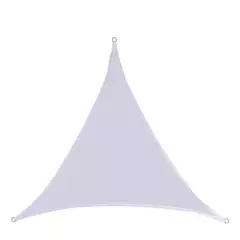 MIGLU - Toldo Vela Triangular Blanco  Kit De Instalación