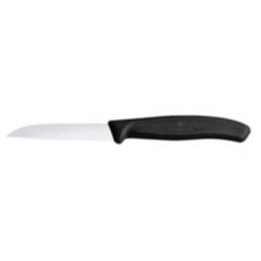 VICTORINOX - Cuchillo de cocina swiss classic dentado color Negro, 8 cm. Victorinox