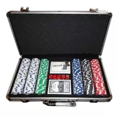 GENERICO - Set Poker Profesional 300 Fichas con Maletín