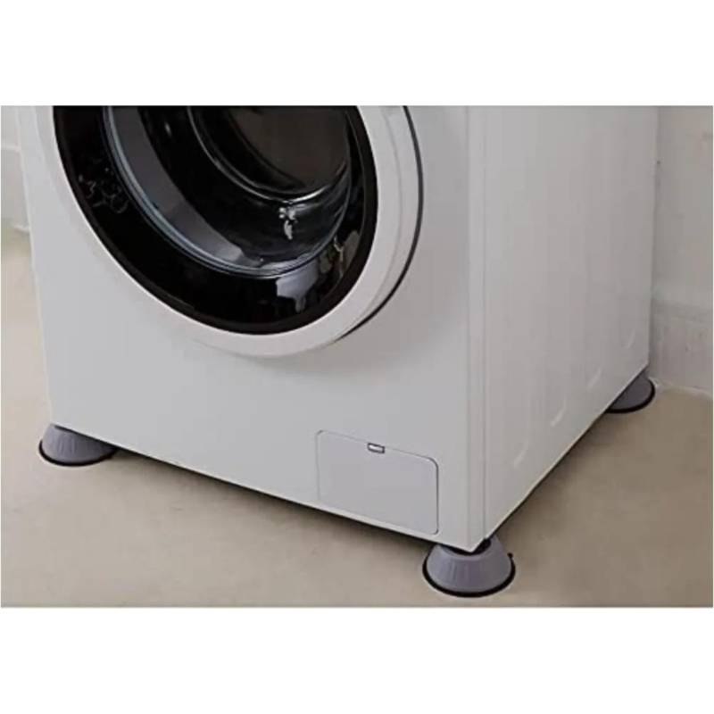 4 Pack Almohadillas antivibración para lavadora, amortiguador para lavadora