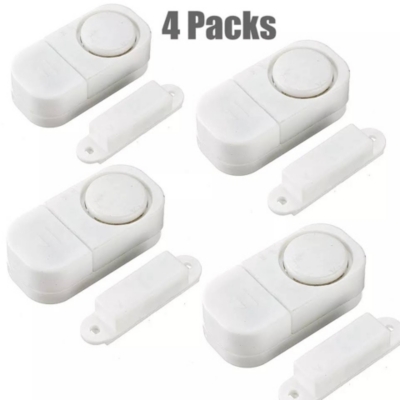 Pack 5 Alarmas Sensor Magnético Para Puertas Y Ventanas 90db GENERICO