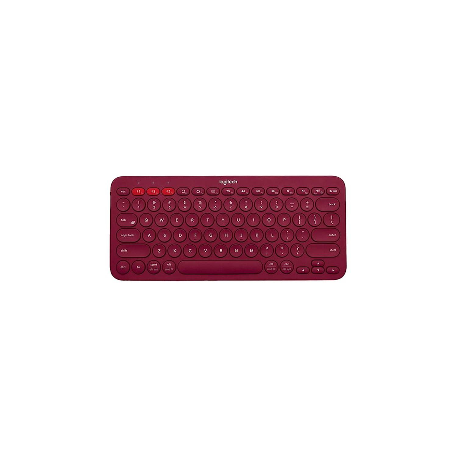 LOGITECH Teclado Logitech K380 Bluetooth multidispositivo Rojo