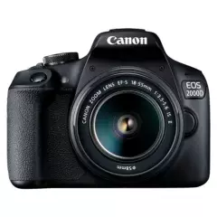 CANON - Canon EOS 2000D DSLR Cámara Con 18-55mm Lente - Negro