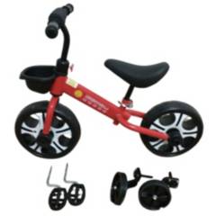 GENERICO - Bicicleta de niños para balance 3 en 1 Roja