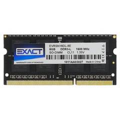 EXACT - Memoria Notebook Exact DDR3L 8GB SODIMM 1600 MHz Value Ram