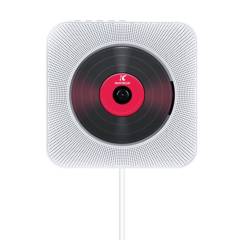 GENERICO - Reproductor CD Radio FM Bluetooth USB MP3 de montaje a pared Blanco