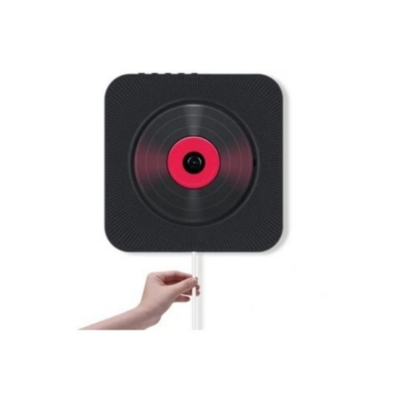 Reproductor CD Radio FM Bluetooth USB MP3 de montaje a pared Negro