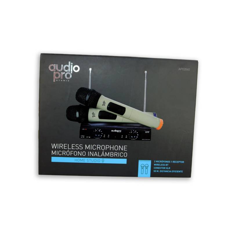 JOICO Kit De 2 Micrófonos Inalámbricos Karaoke Audiopro