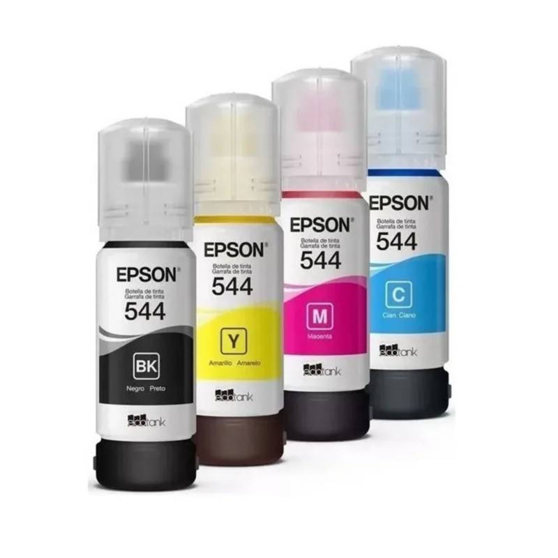 EPSON - 4 Tintas Epson Genuinas T544  L1110 L3110 L3150 L5190 C/iva