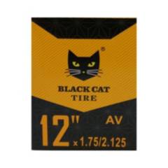 BLACK CAT - Camara de bicicleta aro 12 valvula de auto