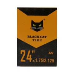 BLACK CAT - Camara de bicicleta aro 24 valvula de auto
