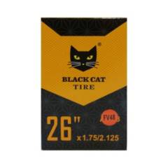 BLACK CAT - Camara de bicicleta aro 26 valvula francesa 48mm