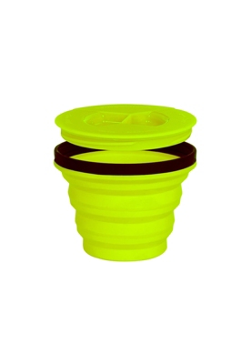 GENERICO Vaso Plegable De Silicona Portátil Con Tapa Para Viaje 200ml Verde