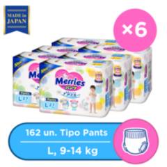 MERRIES - Pack X6 Merries Pants L 9-14kg162 PCS