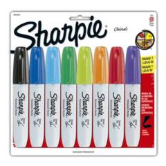 SHARPIE - Marcadores Sharpie Punta Biselada x8 Colores