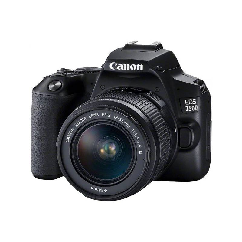 CANON - Canon EOS 250D DSLR Cámara Con EF-S 18-55mm f35-56 III Lente -Negro
