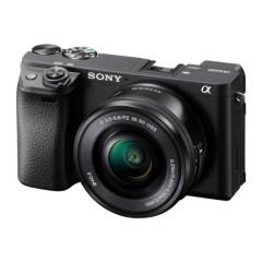 SONY - Cámara Digital Sony Alpha A6400 sin espejo con Lente 16-50mm Negro