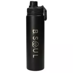 BSOUL - Botella De Agua 700 Ml Negro Unisex BSOUL
