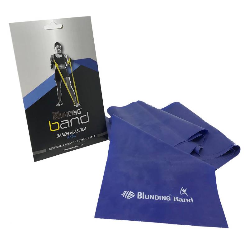 BLUNDING - Banda Elástica Azul 1,5 MTS - 1 sobre - Blunding