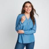 BLUSA MUJER MEZCLILLA