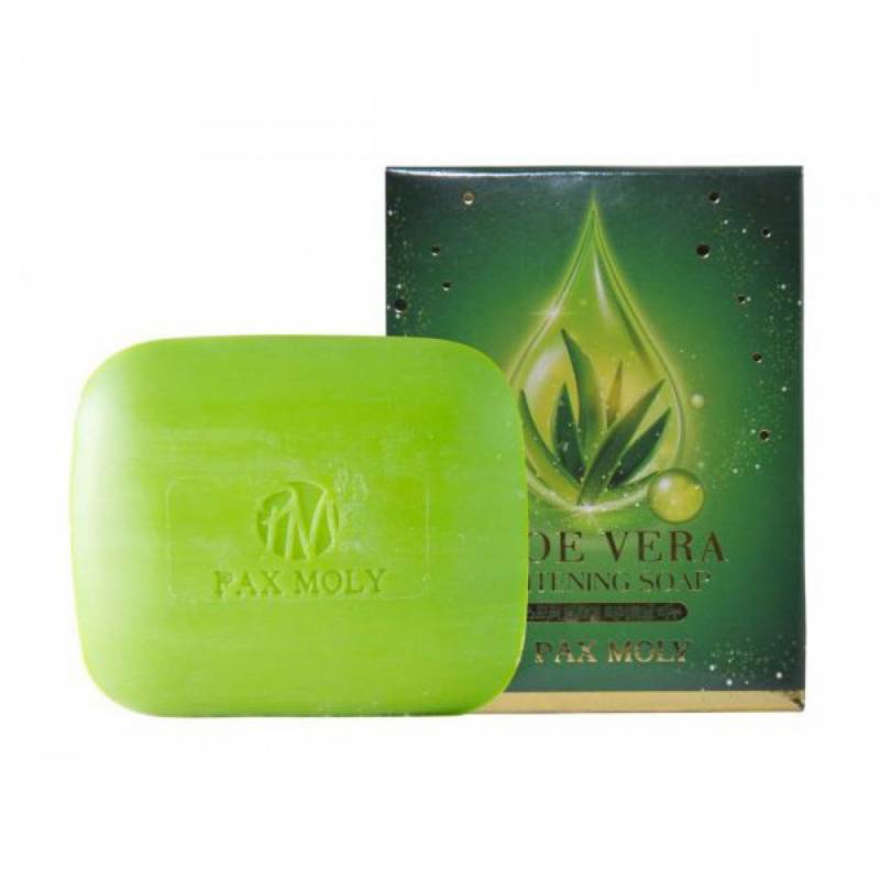 PAX MOLY - Jabón Aclarante Natural Aloe Vera Whitening Soap Cosmética Coreana