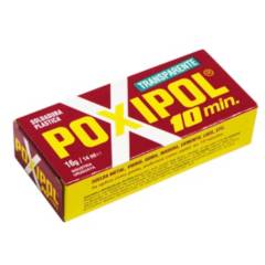 POXIPOL - Adhesivo Poxipol transparente secado en 10 MIN 16 grs
