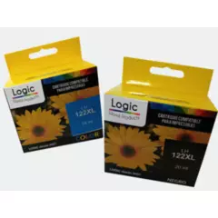 LOGIC - Pack 2 Cartuchos Alternativos H-122 Xl Negro Y Color