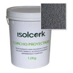 ISOLCORK - Revestimiento corcho proyectado 12 kg Gris Claro