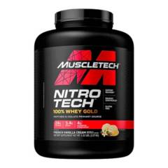 MUSCLETECH - Nitro Tech 100% Whey Gold - 5 LB - Muscletech french vainilla cream