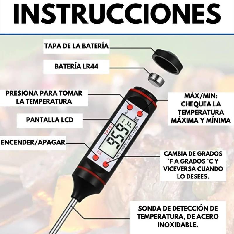 Termometro Digital Food. – Carnes Deluxe San Felipe