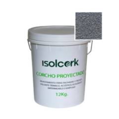 ISOLCORK - Revestimiento corcho proyectado 12 kg Gris Basalto