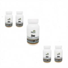 AURA VITALIS - pack 5 frascos zinc + vitamina d3 + probiotico 90 caps c/u