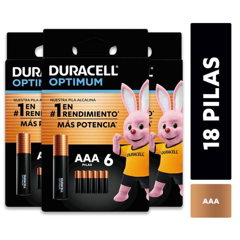 Pilas alcalinas Duracell Optimum AA - Duracell ES