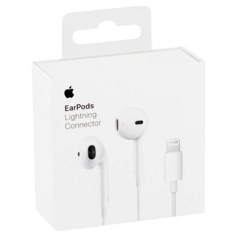 APPLE - Apple EarPods con conector Lightning - Blanco Audífonos