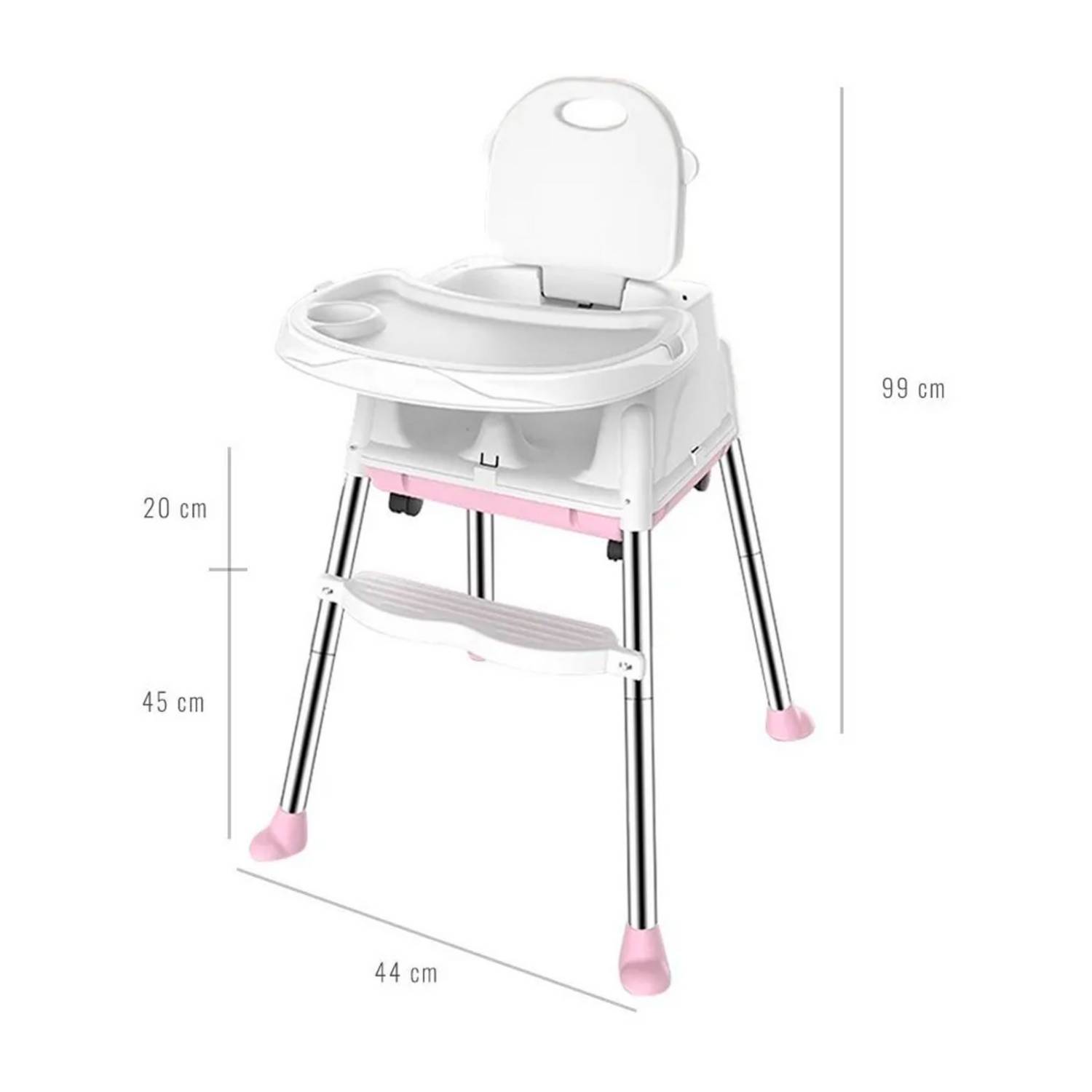 Silla Alta De Comer Para Bebe Niños Hasta 3 Años Baby High Chair Feeding  Chair
