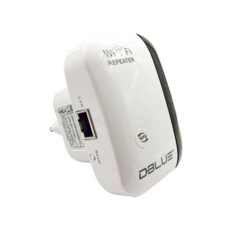 GENERICO Repetidor Curvo Amplificador Señal Wifi 300 Mbps Rj45