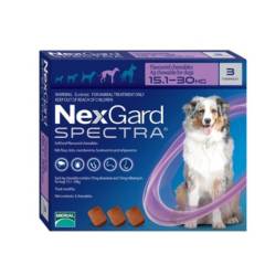 NEXGARD - Nexgard SPECTRA Perros de15 a 30kg 3 Comprimido