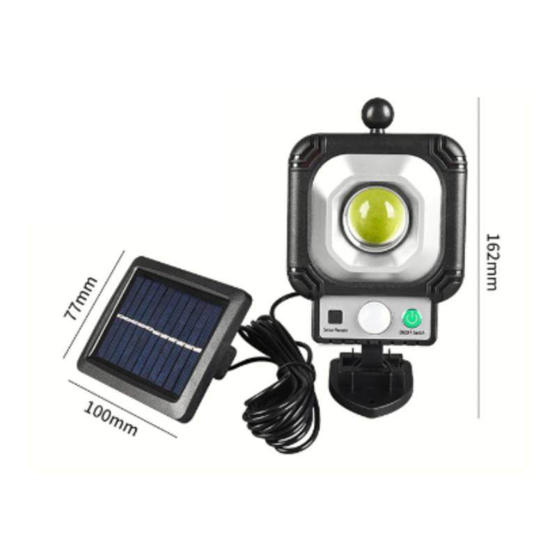 GENERICO Pack 4 Foco Solar Led Exterior Con Sensor De Movimiento