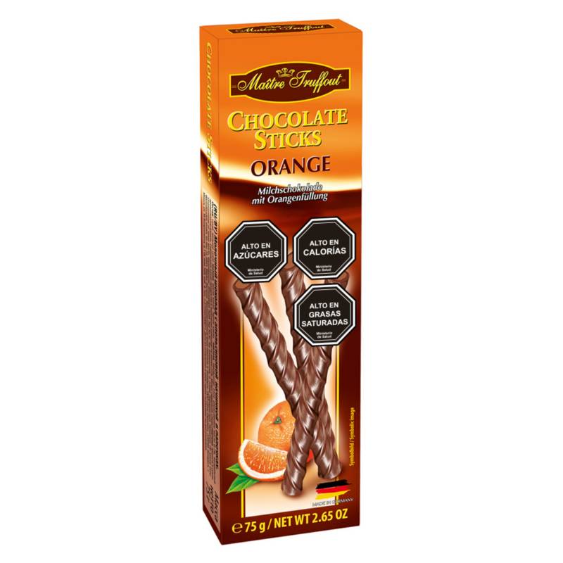 MAITRE TRUFFOUT - Chocolate stick Maitre Truffout naranja 75g