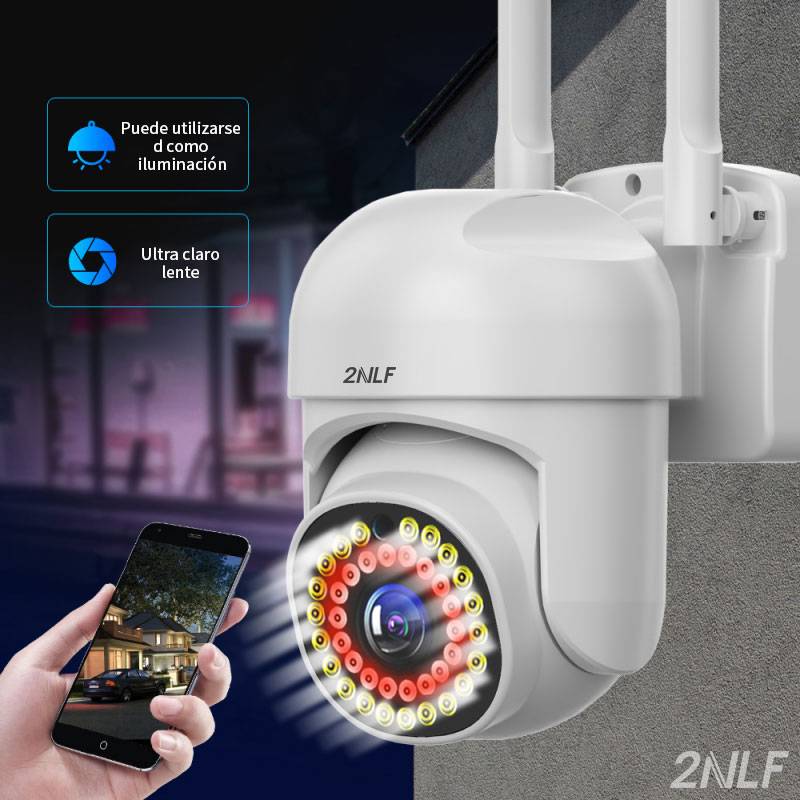 2NLF Cámara De Seguridad Hd Wifi 38Led 1080p Con Alarma 2MP – 2nlf Security  Camera