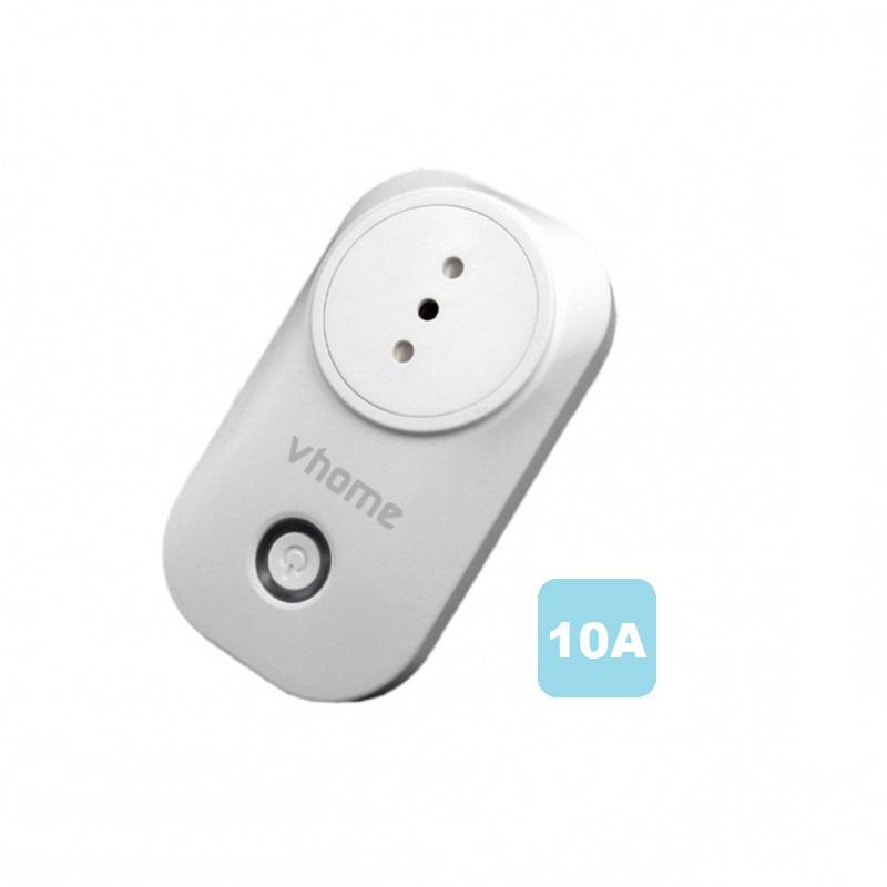 VHOME Enchufe y Medidor de Consumo Wifi Vhome Inteligente 10A Compatible  Con Alexa y Google Home