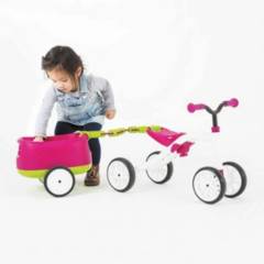 CHILLAFISH - Bicicleta De Aprendizaje Chillafish Con Carro Rosado