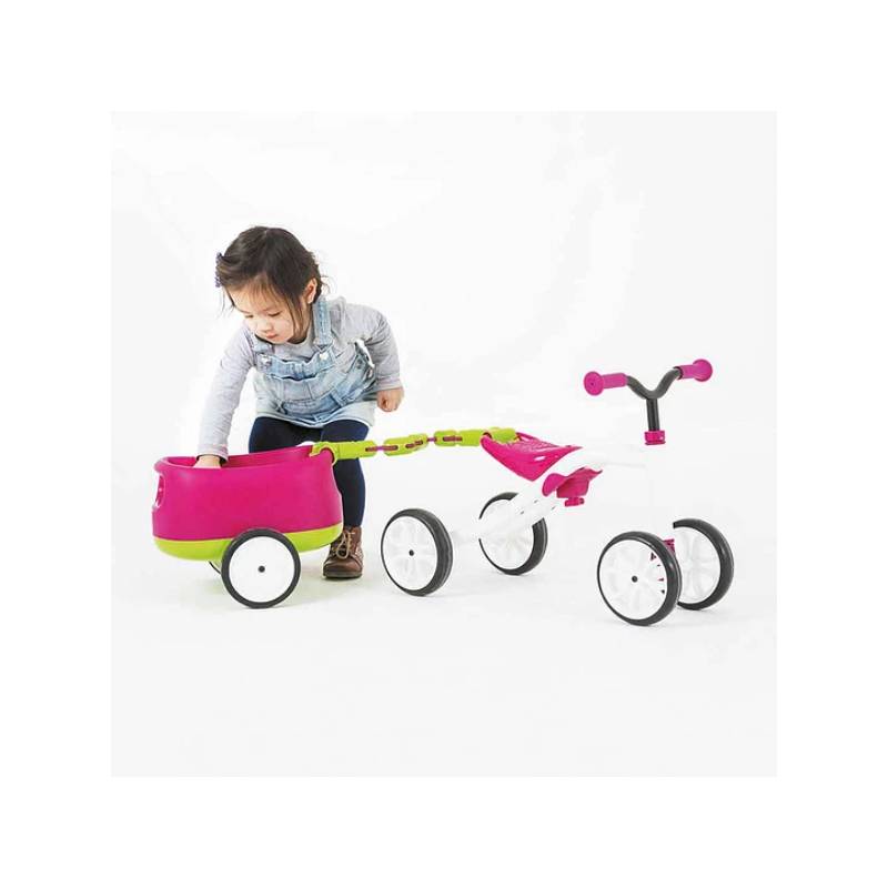 CHILLAFISH - Bicicleta De Aprendizaje Chillafish Con Carro Rosado